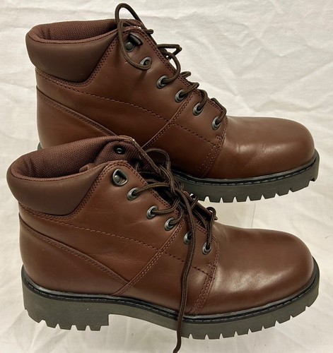NEW CLARKS Men’s Brown Leather Lace Up Boots UK 8.5 BNIB - CG C51